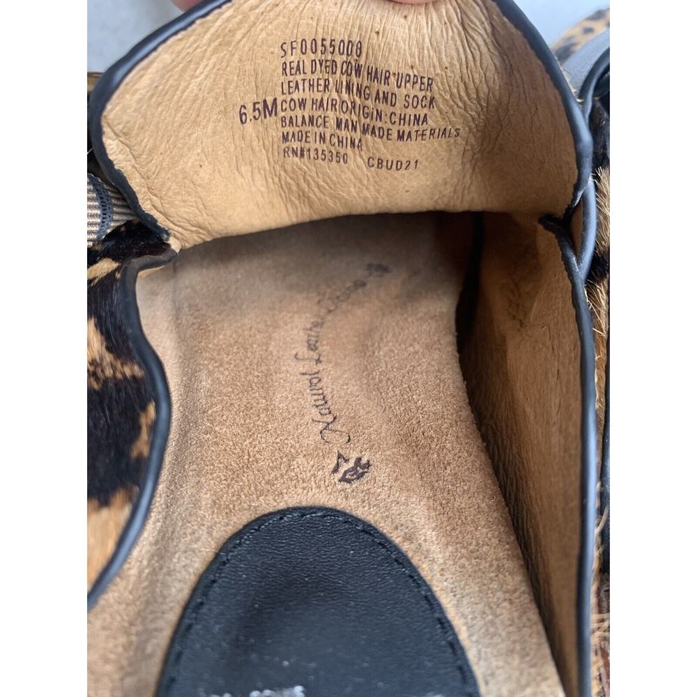 SOFFT Billie Coffee Leopard Print Calf Hair Slip On Comfort Mules shoe Sz 6.5M - Picture 7 of 8